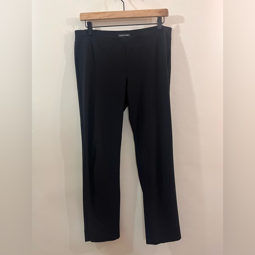 Eileen Fisher sz.S Washable Stretch Crepe Pant Slim Fit Ankle Length